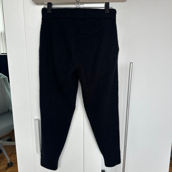 HATCH Women's Black 100% Cashmere Jogger Pants, Size 0, Like New - Picture 5 of 7